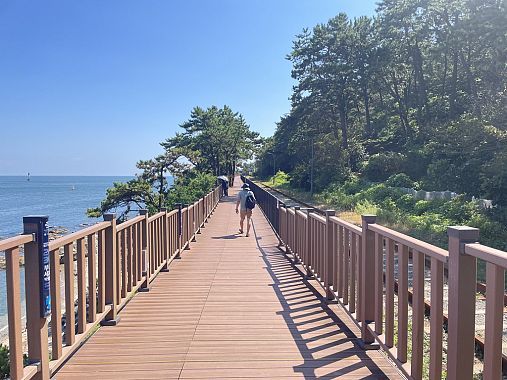 Passerella sul mare a Busan - foto Blue Lama